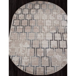 Ковер SIERRA ( СИЕРРА ) F353 - BEIGE-BLUE ( Овал ) 