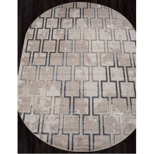 Ковер SIERRA ( СИЕРРА ) F353 - BEIGE-BLUE ( Овал ) 