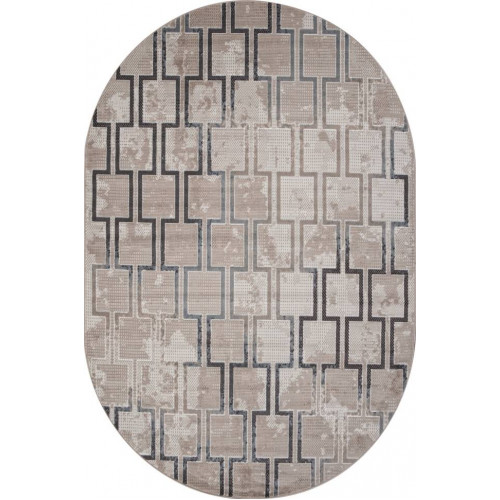 Ковер SIERRA ( СИЕРРА ) F353 - BEIGE-BLUE ( Овал ) 