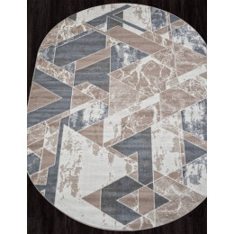 Ковер SIERRA ( СИЕРРА ) F354 - BEIGE-BLUE ( Овал )