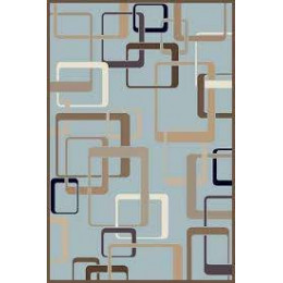 Ковер VALENCIA DELUXE ( ВАЛЕНСИЯ ДЕЛЮКС ) d254 - L.BLUE-BROWN 