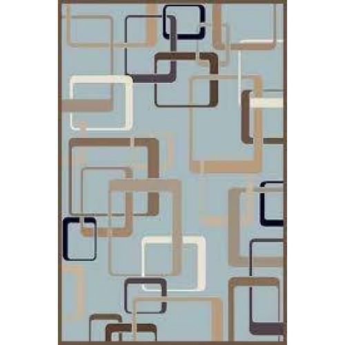 Ковер VALENCIA DELUXE ( ВАЛЕНСИЯ ДЕЛЮКС ) d254 - L.BLUE-BROWN 