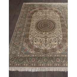 Ковер TIBET SILK & SILK ( ТИБЕТ СИЛК ЭНД СИЛК ) S-02 - СREAM / BLUE