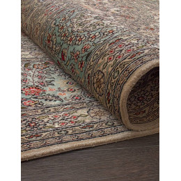 Ковер TIBET SILK & SILK ( ТИБЕТ СИЛК ЭНД СИЛК ) S-05 - СREAM / BLUE 