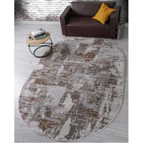 Ковер GRAFF ( ГРАФФ ) F238 - GRAY-BEIGE ( Овал )