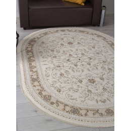 Ковер ZARINA ( ЗАРИНА ) M101B - CREAM / CREAM  ( Овал ) 