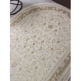 Ковер ZARINA ( ЗАРИНА ) M101B - CREAM / CREAM  ( Овал ) 