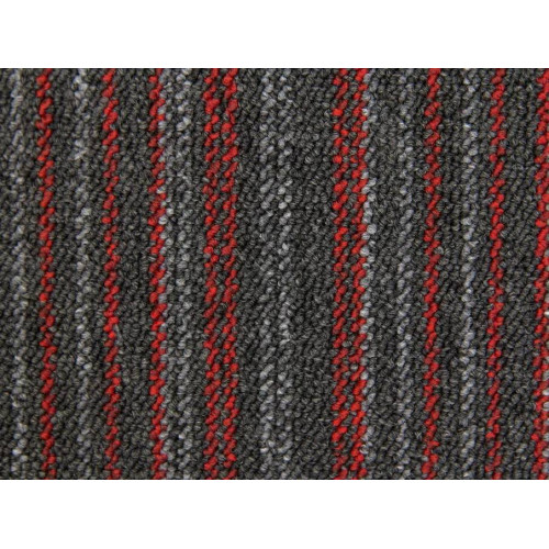 Ковровая плитка BONKEEL Space Strip Red