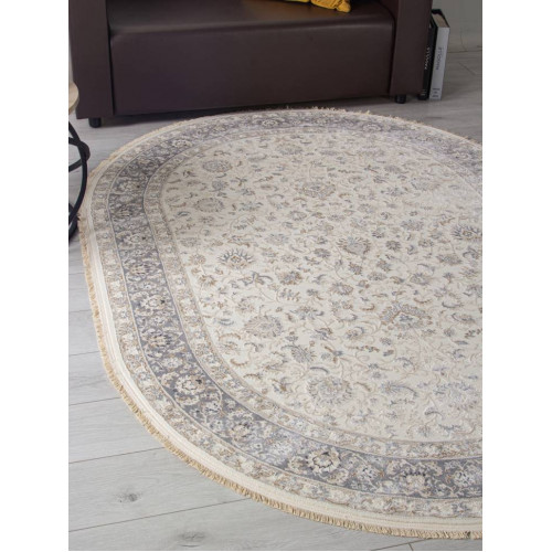 Ковер JASMINE ( ЖАСМИН ) 35831Z - CREAM / L.GREY ( Овал )