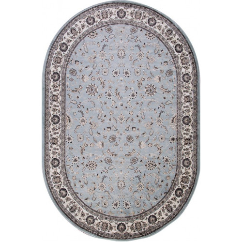 Ковер VALENCIA DELUXE ( ВАЛЕНСИЯ ДЕЛЮКС ) d251 - L.BLUE-BROWN ( Овал )