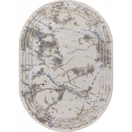Ковер MOSSO ( МОССО ) 27243A - GRY / NAVY ( Овал ) 