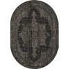 Ковер KAIR ( КАИР) S129 - BLACK-GRAY ( Овал)
