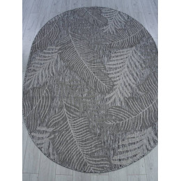 Ковер KAIR ( КАИР) S132 - DARK-GRAY ( Овал ) 