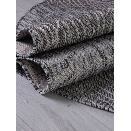 Ковер KAIR ( КАИР) S132 - DARK-GRAY ( Овал ) 