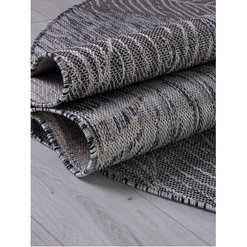 Ковер KAIR ( КАИР) S132 - DARK-GRAY ( Овал ) 