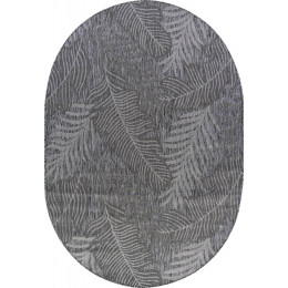 Ковер KAIR ( КАИР) S132 - DARK-GRAY ( Овал ) 