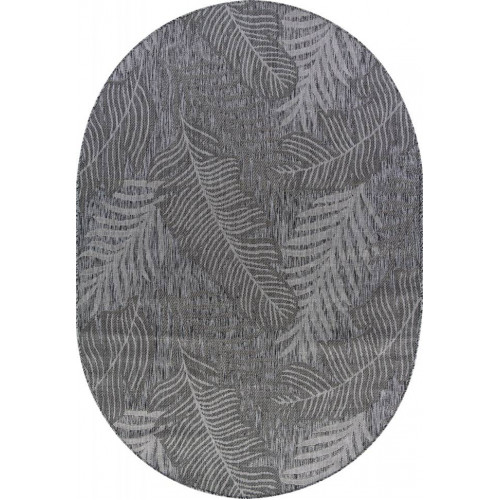 Ковер KAIR ( КАИР) S132 - DARK-GRAY ( Овал ) 