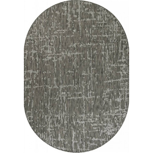 Ковер KAIR ( КАИР) S136 - GRAY ( Овал ) 