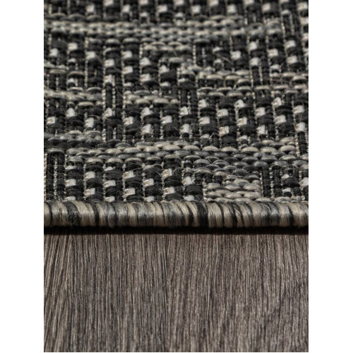 Ковер KAIR ( КАИР) S136 - BLACK-GRAY ( Овал )