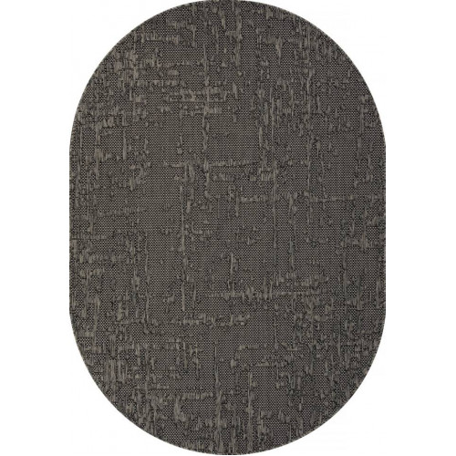 Ковер KAIR ( КАИР) S136 - BLACK-GRAY ( Овал )