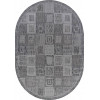 Ковер KAIR ( КАИР) S138 - DARK-GRAY ( Овал )