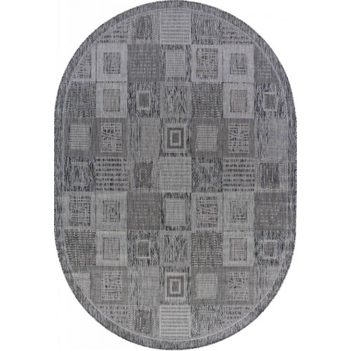 Ковер KAIR ( КАИР) S138 - DARK-GRAY ( Овал )