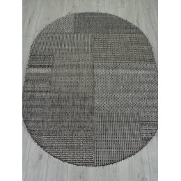 Ковер KAIR ( КАИР) S139 - DARK GRAY ( Овал )