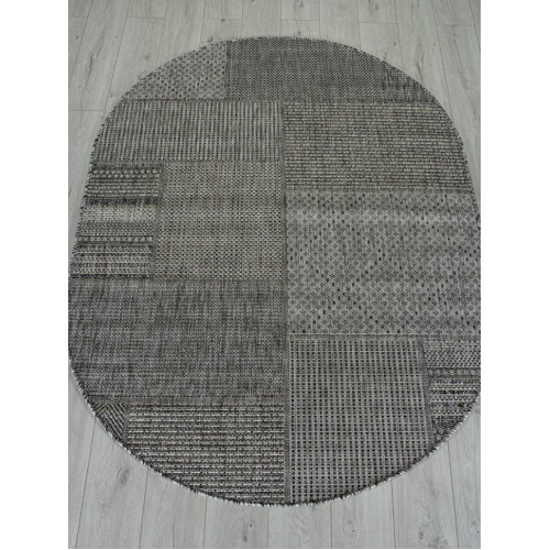 Ковер KAIR ( КАИР) S139 - DARK GRAY ( Овал )