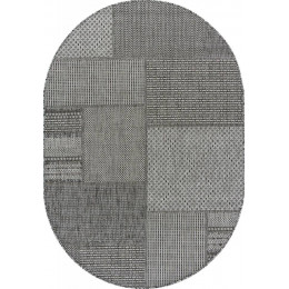 Ковер KAIR ( КАИР) S139 - DARK GRAY ( Овал )