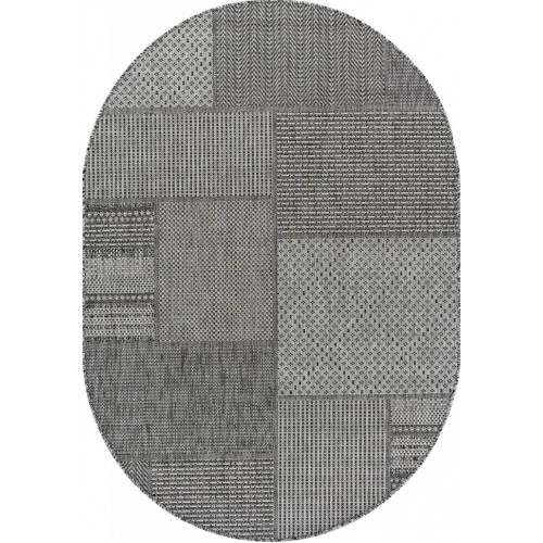 Ковер KAIR ( КАИР) S139 - DARK GRAY ( Овал )