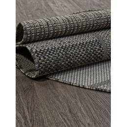 Ковер KAIR ( КАИР) S139 - BLACK-GRAY ( Овал ) 