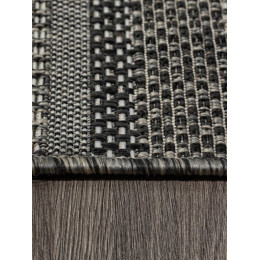 Ковер KAIR ( КАИР) S139 - BLACK-GRAY ( Овал ) 