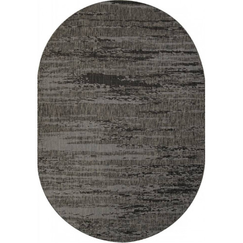 Ковер KAIR ( КАИР) S143 - BLACK-GRAY ( Овал )