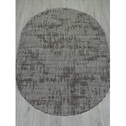 Ковер KAIR ( КАИР) S144 - DARK-GRAY ( Овал )