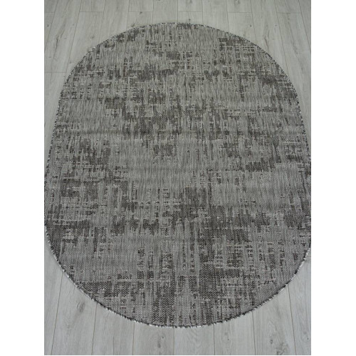 Ковер KAIR ( КАИР) S144 - DARK-GRAY ( Овал )