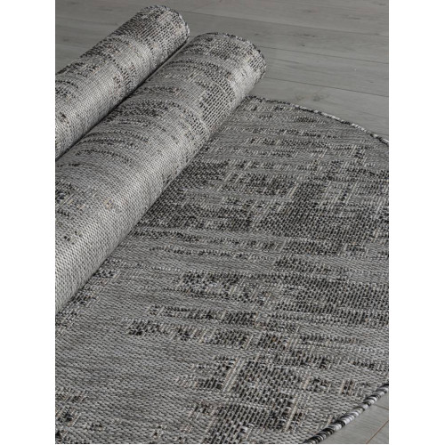 Ковер KAIR ( КАИР) S144 - DARK-GRAY ( Овал )