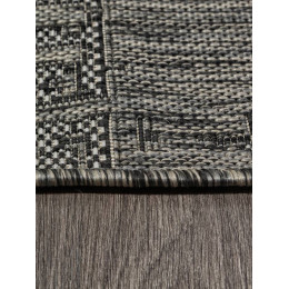 Ковер KAIR ( КАИР) S144 - BLACK-GRAY ( Овал )
