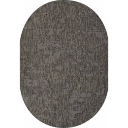 Ковер KAIR ( КАИР) S144 - BLACK-GRAY ( Овал )