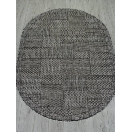 Ковер KAIR ( КАИР) S148- DARK GRAY ( Овал )