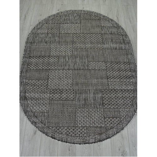 Ковер KAIR ( КАИР) S148- DARK GRAY ( Овал )