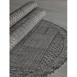 Ковер KAIR ( КАИР) S148- DARK GRAY ( Овал )
