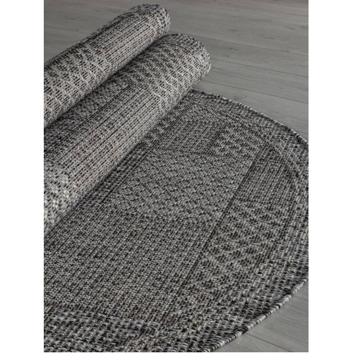 Ковер KAIR ( КАИР) S148- DARK GRAY ( Овал )