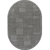 Ковер KAIR ( КАИР) S148- DARK GRAY ( Овал )