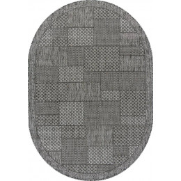 Ковер KAIR ( КАИР) S148- DARK GRAY ( Овал )