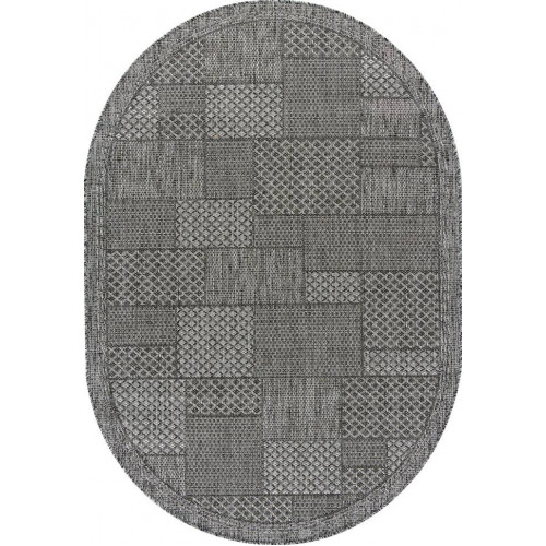 Ковер KAIR ( КАИР) S148- DARK GRAY ( Овал )