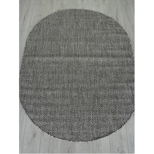 Ковер KAIR ( КАИР) S156 - DARK GRAY ( Овал )