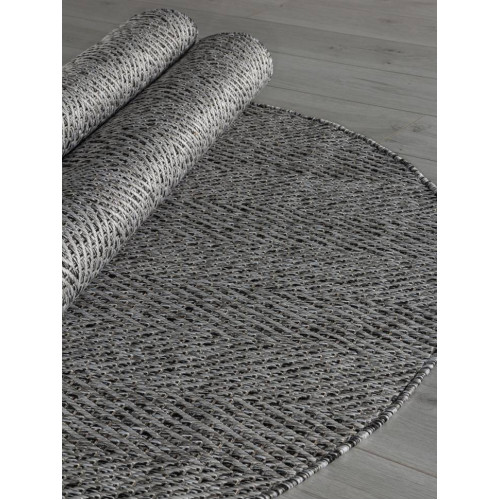 Ковер KAIR ( КАИР) S156 - DARK GRAY ( Овал )