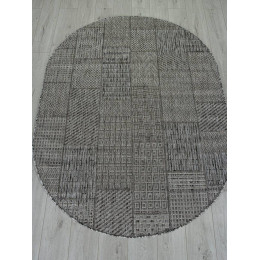 Ковер KAIR ( КАИР) S160 - DARK GRAY ( Овал )