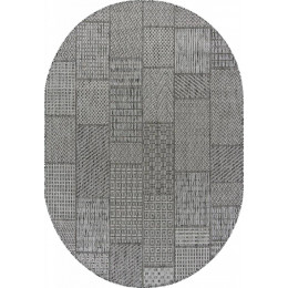 Ковер KAIR ( КАИР) S160 - DARK GRAY ( Овал )