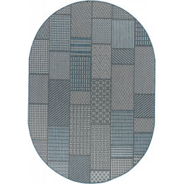 Ковер KAIR ( КАИР) S160 - BLUE ( Овал )